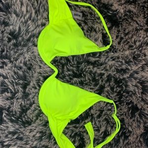 SHEIN neon bathing suit top